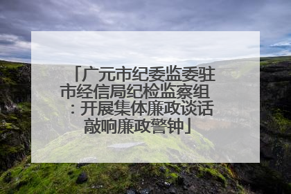 广元市纪委监委驻市经信局纪检监察组：开展集体廉政谈话 敲响廉政警钟