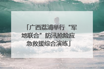 广西荔浦举行“军地联合”防汛抢险应急救援综合演练