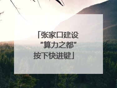 张家口建设“算力之都”按下快进键