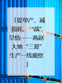 提单产、减损耗、“战”旱情——燕赵大地“三夏”生产一线观察