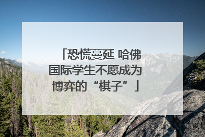 恐慌蔓延 哈佛国际学生不愿成为博弈的“棋子”