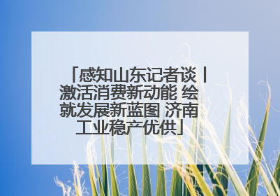 感知山东记者谈丨激活消费新动能 绘就发展新蓝图 济南工业稳产优供