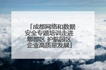 成都网络和数据安全专题培训走进郫都区 护航园区企业高质量发展