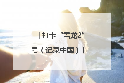 打卡“雪龙2”号（记录中国）