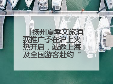 扬州夏季文旅消费推广季在沪上火热开启，诚邀上海及全国游客赴约“夏扬州”