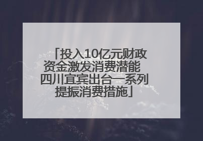 投入10亿元财政资金激发消费潜能 四川宜宾出台一系列提振消费措施