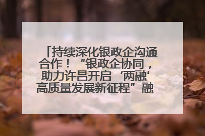 持续深化银政企沟通合作！“银政企协同，助力许昌开启‘两融’高质量发展新征程”融资对接会举行