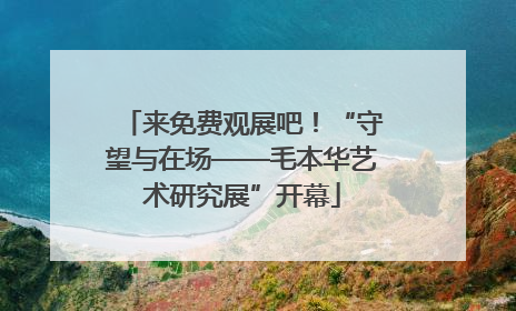 来免费观展吧！“守望与在场——毛本华艺术研究展”开幕