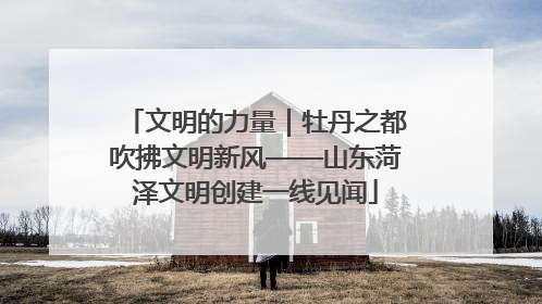 文明的力量｜牡丹之都吹拂文明新风——山东菏泽文明创建一线见闻