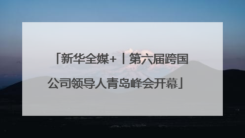 新华全媒+丨第六届跨国公司领导人青岛峰会开幕