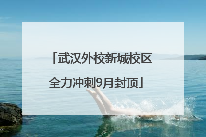 武汉外校新城校区全力冲刺9月封顶