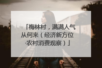 梅林村，满满人气从何来（经济新方位·农村消费观察）