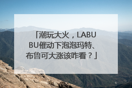 潮玩大火，LABUBU催动下泡泡玛特、布鲁可大涨该咋看？
