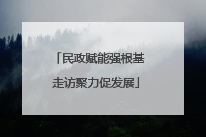 民政赋能强根基 走访聚力促发展