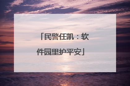 民警任凯：软件园里护平安