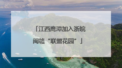 江西鹰潭加入浙皖闽赣“联盟花园”
