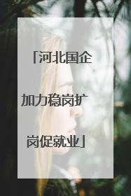 河北国企加力稳岗扩岗促就业