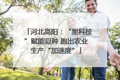 河北高阳：“黑科技”赋能夏种 跑出农业生产“加速度”