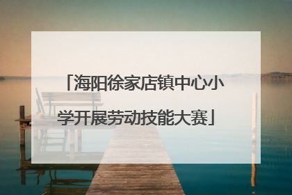 海阳徐家店镇中心小学开展劳动技能大赛
