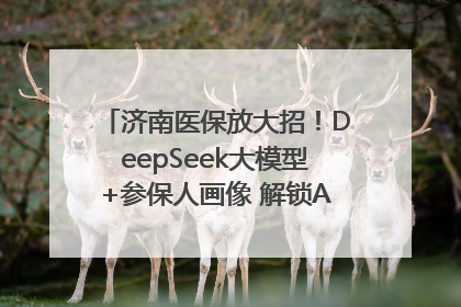 济南医保放大招！DeepSeek大模型+参保人画像 解锁AI医保管家新体验