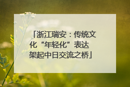 浙江瑞安：传统文化“年轻化”表达 架起中日交流之桥