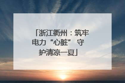 浙江衢州：筑牢电力“心脏” 守护清凉一夏