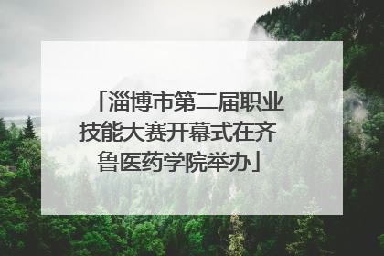 淄博市第二届职业技能大赛开幕式在齐鲁医药学院举办