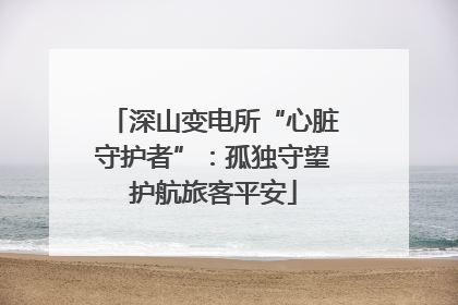深山变电所“心脏守护者”：孤独守望护航旅客平安