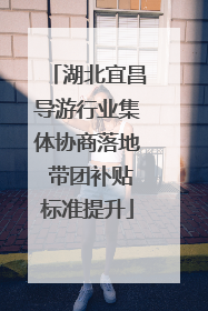 湖北宜昌导游行业集体协商落地 带团补贴标准提升