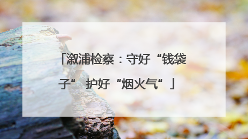 溆浦检察：守好“钱袋子” 护好“烟火气”