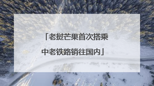 老挝芒果首次搭乘中老铁路销往国内