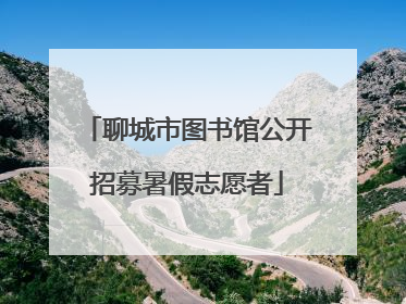 聊城市图书馆公开招募暑假志愿者