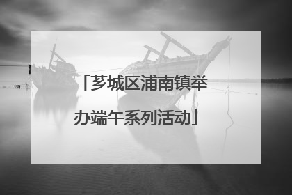 芗城区浦南镇举办端午系列活动