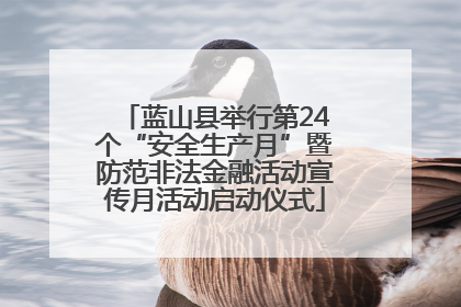 蓝山县举行第24个“安全生产月”暨防范非法金融活动宣传月活动启动仪式