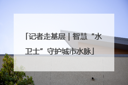 记者走基层｜智慧“水卫士”守护城市水脉