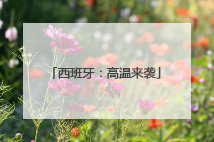 西班牙：高温来袭