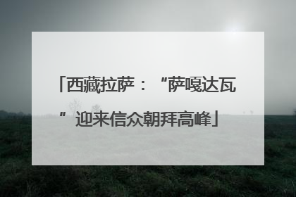 西藏拉萨：“萨嘎达瓦”迎来信众朝拜高峰