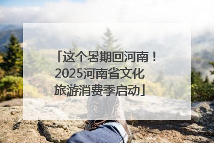 这个暑期回河南！2025河南省文化旅游消费季启动