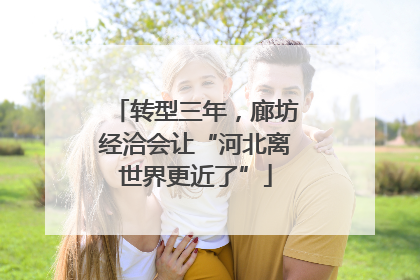 转型三年，廊坊经洽会让“河北离世界更近了”