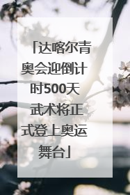 达喀尔青奥会迎倒计时500天 武术将正式登上奥运舞台