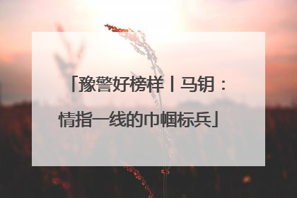 豫警好榜样丨马钥：情指一线的巾帼标兵
