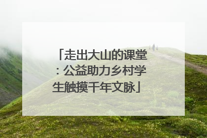 走出大山的课堂：公益助力乡村学生触摸千年文脉
