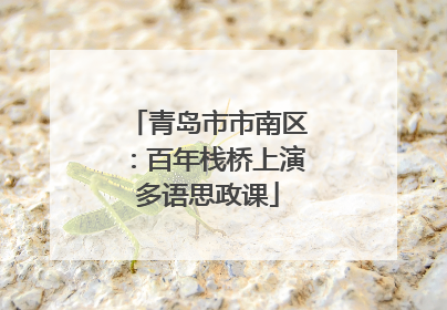 青岛市市南区：百年栈桥上演多语思政课