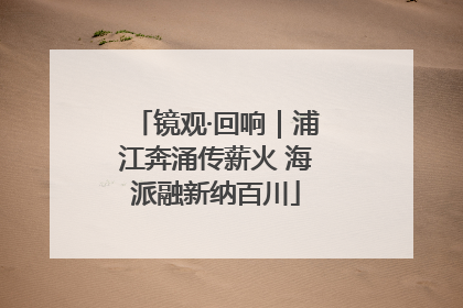 镜观·回响｜浦江奔涌传薪火 海派融新纳百川
