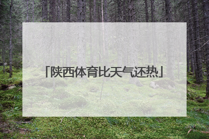 陕西体育比天气还热
