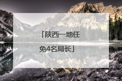 陕西一地任免4名局长