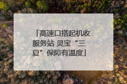 高速口搭起机收服务站 灵宝“三夏”保障有温度