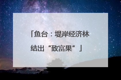 鱼台：堤岸经济林结出“致富果”