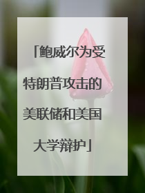 鲍威尔为受特朗普攻击的美联储和美国大学辩护