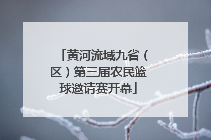 黄河流域九省（区）第三届农民篮球邀请赛开幕